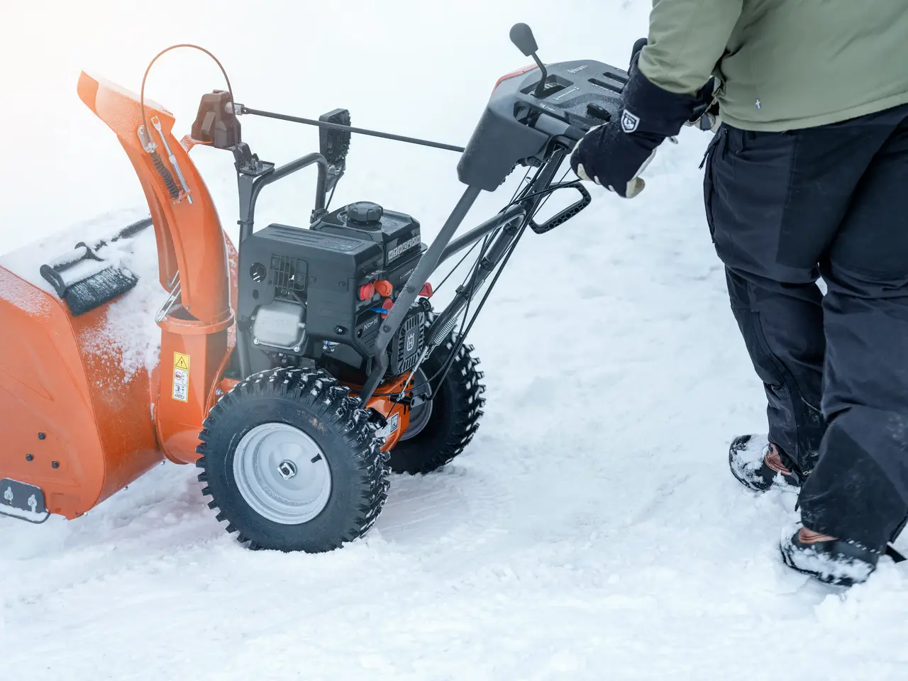 Snøfreser i arbeid